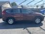 2015 MAROON HONDA CR-V LX (5J6RM4H37FL) with an 2.4L engine, Continuously Variable transmission, located at 1056 E Riverside Dr, Evansville, IN, 47714, (812) 423-7026, 37.953491, -87.546654- Photo#0