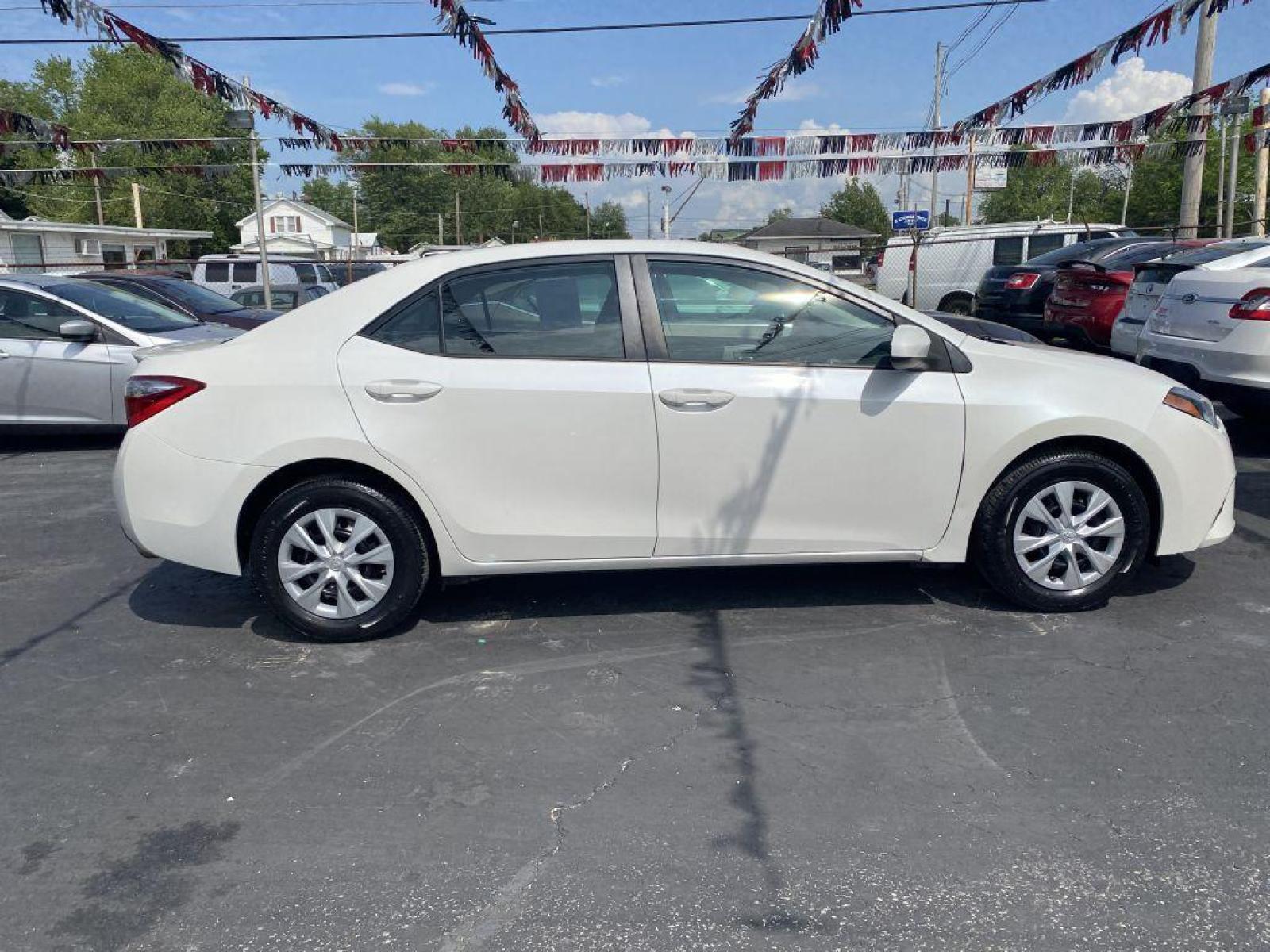 2015 WHITE TOYOTA COROLLA ECO (5YFBPRHE0FP) with an 1.8L engine, Continuously Variable transmission, located at 1056 E Riverside Dr, Evansville, IN, 47714, (812) 423-7026, 37.953491, -87.546654 - Photo #0