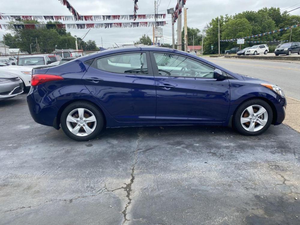 2013 BLUE HYUNDAI ELANTRA GLS (5NPDH4AEXDH) with an 1.8L engine, Automatic transmission, located at 1056 E Riverside Dr, Evansville, IN, 47714, (812) 423-7026, 0.000000, 0.000000 - Photo #0