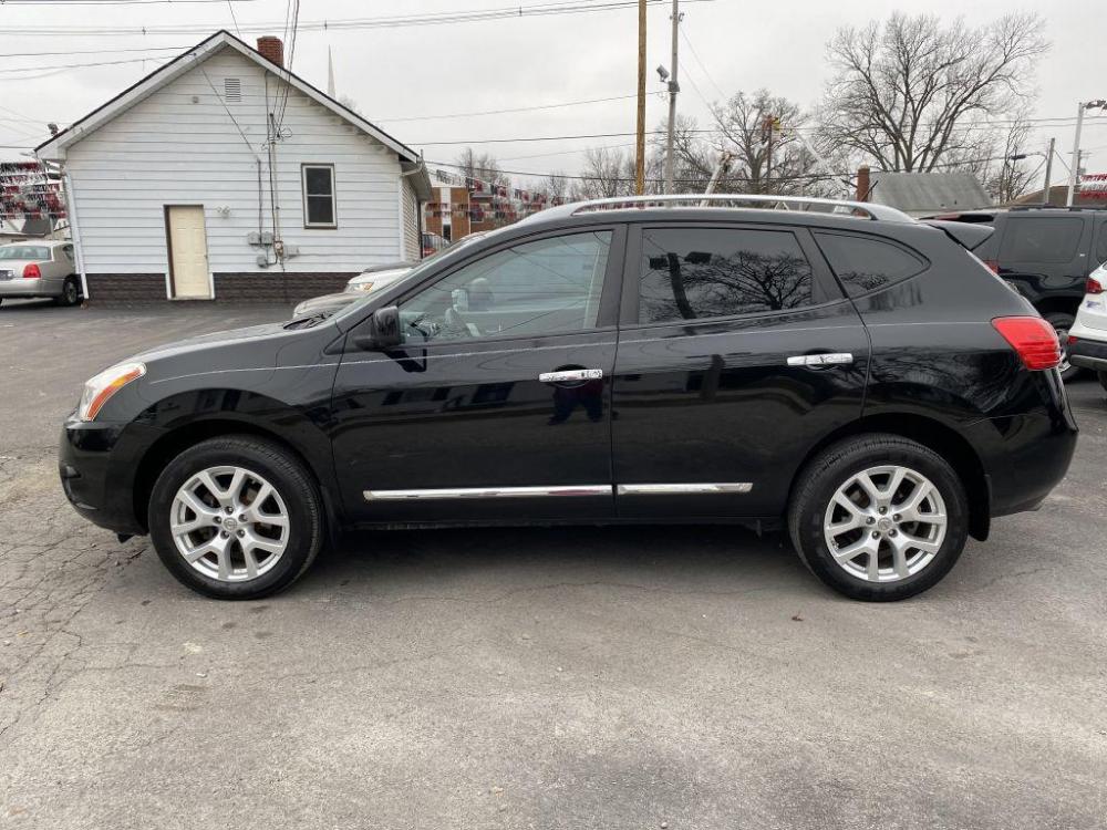 2013 BLACK NISSAN ROGUE S (JN8AS5MT0DW) with an 2.5L engine, Continuously Variable transmission, located at 1056 E Riverside Dr, Evansville, IN, 47714, (812) 423-7026, 0.000000, 0.000000 - Photo #0