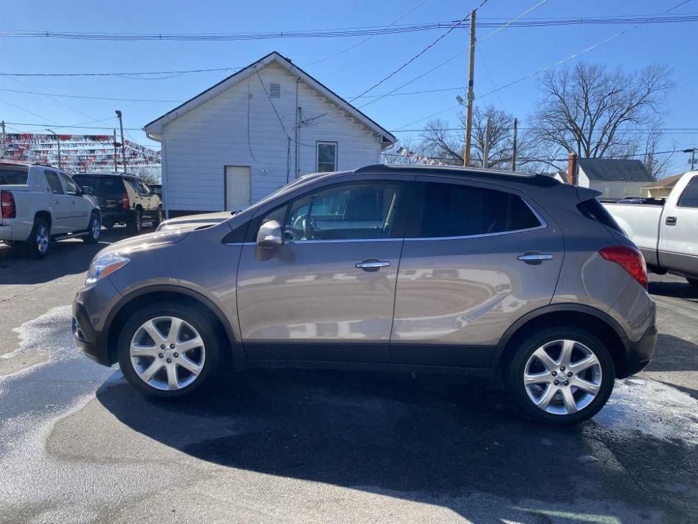 2015 GREY BUICK ENCORE (KL4CJCSB9FB) with an 1.4L engine, Automatic transmission, located at 1056 E Riverside Dr, Evansville, IN, 47714, (812) 423-7026, 0.000000, 0.000000 - Photo #0
