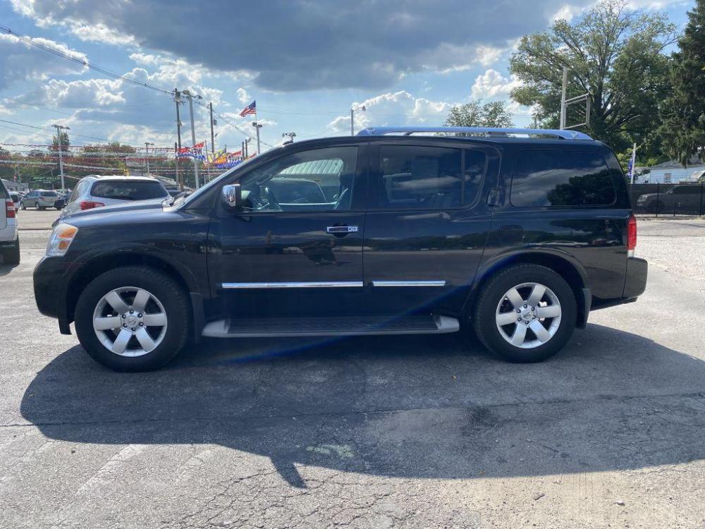 2014 BLACK NISSAN ARMADA SV (5N1BA0NDXEN) with an 5.6L engine, Automatic transmission, located at 1056 E Riverside Dr, Evansville, IN, 47714, (812) 423-7026, 0.000000, 0.000000 - Photo #0