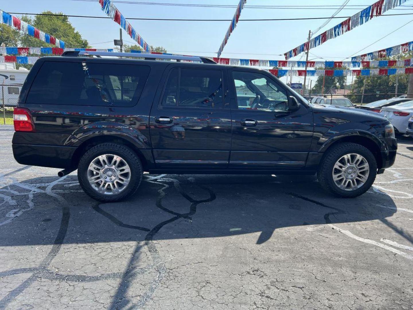 2011 BLACK FORD EXPEDITION EL LIMITED (1FMJK2A59BE) with an 5.4L engine, Automatic transmission, located at 1056 E Riverside Dr, Evansville, IN, 47714, (812) 423-7026, 37.953491, -87.546654 - Photo#0