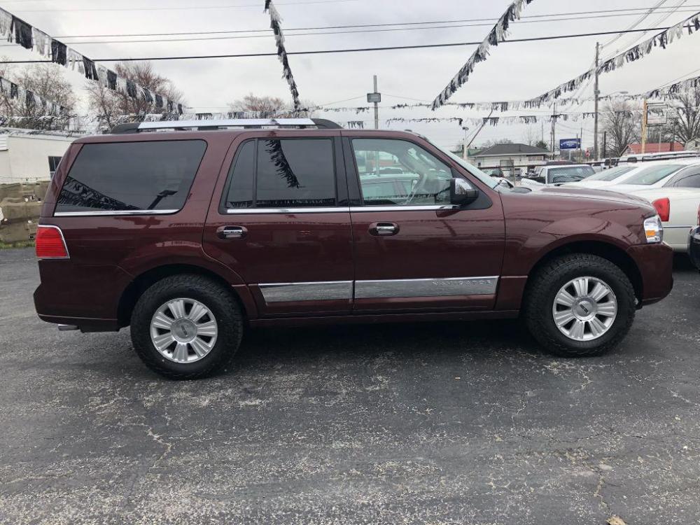 2010 MAROON LINCOLN NAVIGATOR (5LMJJ2J58AE) with an 5.4L engine, Automatic transmission, located at 1056 E Riverside Dr, Evansville, IN, 47714, (812) 423-7026, 0.000000, 0.000000 - Photo #0